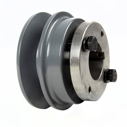  Cast Iron 3.15" Single Groove Belt B Section 5L Pulley W/ 1-3/16" Sheave Bushing(Cast Iron 3 15 Single Groove Belt B Section 5l Pulley W 1 3 16 Sheave Bushing)