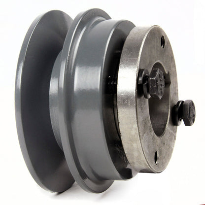  Cast Iron 3.15" Single Groove Belt B Section 5L Pulley With 1-3/8" Sheave Bushing(Cast Iron 3 15 Single Groove Belt B Section 5l Pulley With 1 3 8 Sheave Bushing)
