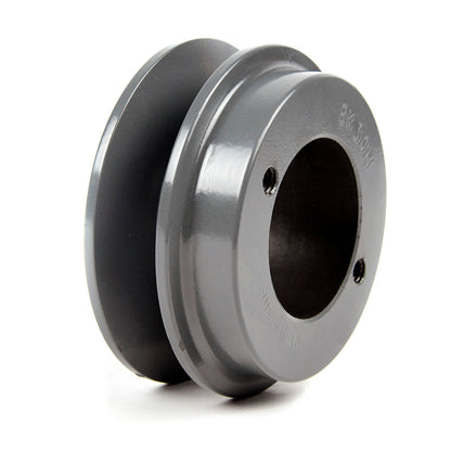  Cast Iron 3.15" Single Groove Belt B Section 5L Pulley With 3/4" Sheave Bushing(Cast Iron 3 15 Single Groove Belt B Section 5l Pulley With 3 4 Sheave Bushing)
