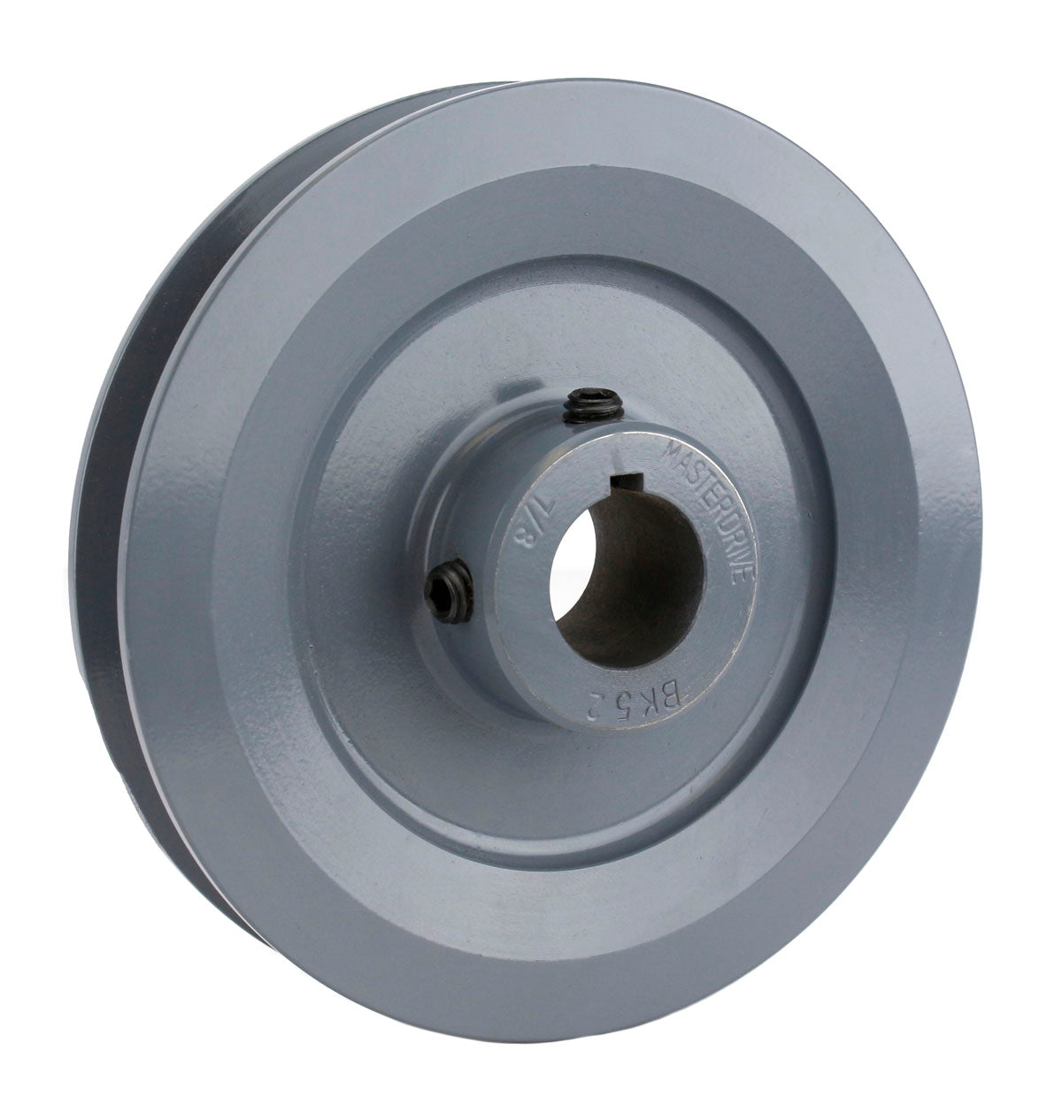  Cast Iron 5" Single Groove Pulley V Style B Belt 5L For 7/8 Inch Keyed Shaft(5 Cast Iron Single Groove Pulley B Belt 5l Style 7 8 Shaft Bk52 7 8)