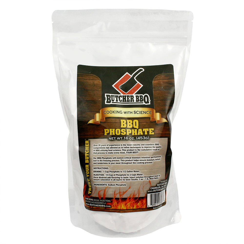  Butcher BBQ Phosphate Meat And Wild Game Brine & Injection Gluten Free 16 Oz(Butcher Bbq Phosphate 16oz)