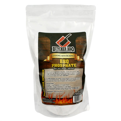  Butcher BBQ Phosphate Meat And Wild Game Brine & Injection Gluten Free 16 Oz(Butcher Bbq Phosphate 16oz)