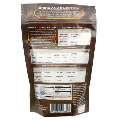  Butcher BBQ Bird Booster Brine And Injection Chicken Turkey Resealable 16 Oz Bag(Butcher Bbq Bird Booster Brine Chicken Turkey)