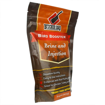  Butcher BBQ Bird Booster Brine And Injection Chicken Turkey Resealable 16 Oz Bag(Butcher Bbq Bird Booster Brine Chicken Turkey)