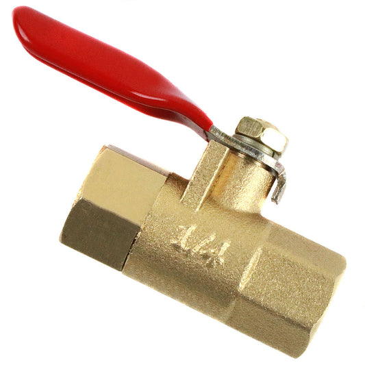  1/4" Female Female NPT Brass Ball Valve Water Moisture Air Tank Drain Shut Off(1 4 Female Female Npt Brass Ball Valve Water Moisture Air Tank Drain Shut Off)