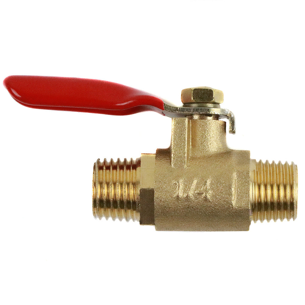 1/4" Male Male NPT Brass Ball Valve Water Moisture Air Tank Drain Shut Off BV02(1 4 Male Male Npt Brass Ball Valve Water Moisture Air Tank Drain Shut Off New)