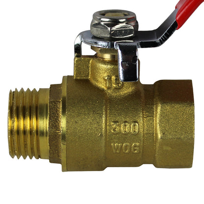  1/2" Male Female NPT Brass Ball Valve Water Moisture Air Tank Drain Shut Off BV04(1 2 Male Female Npt Brass Ball Valve Water Moisture Air Tank Drain Shut Off New)