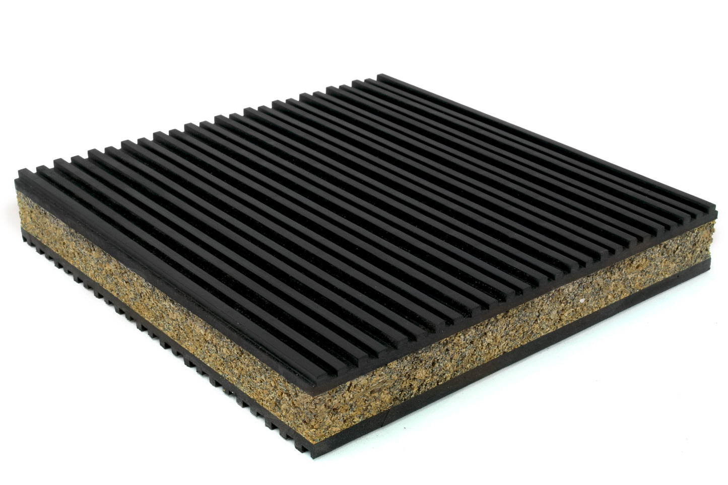  Anti Vibration Pad Isolation Dampener Isolation 6x6x7/8 Rubber/Cork HVAC Audio(One New Industrial Anti Vibration Pad 6 X 6 X 7 8 Thick Cork Center)