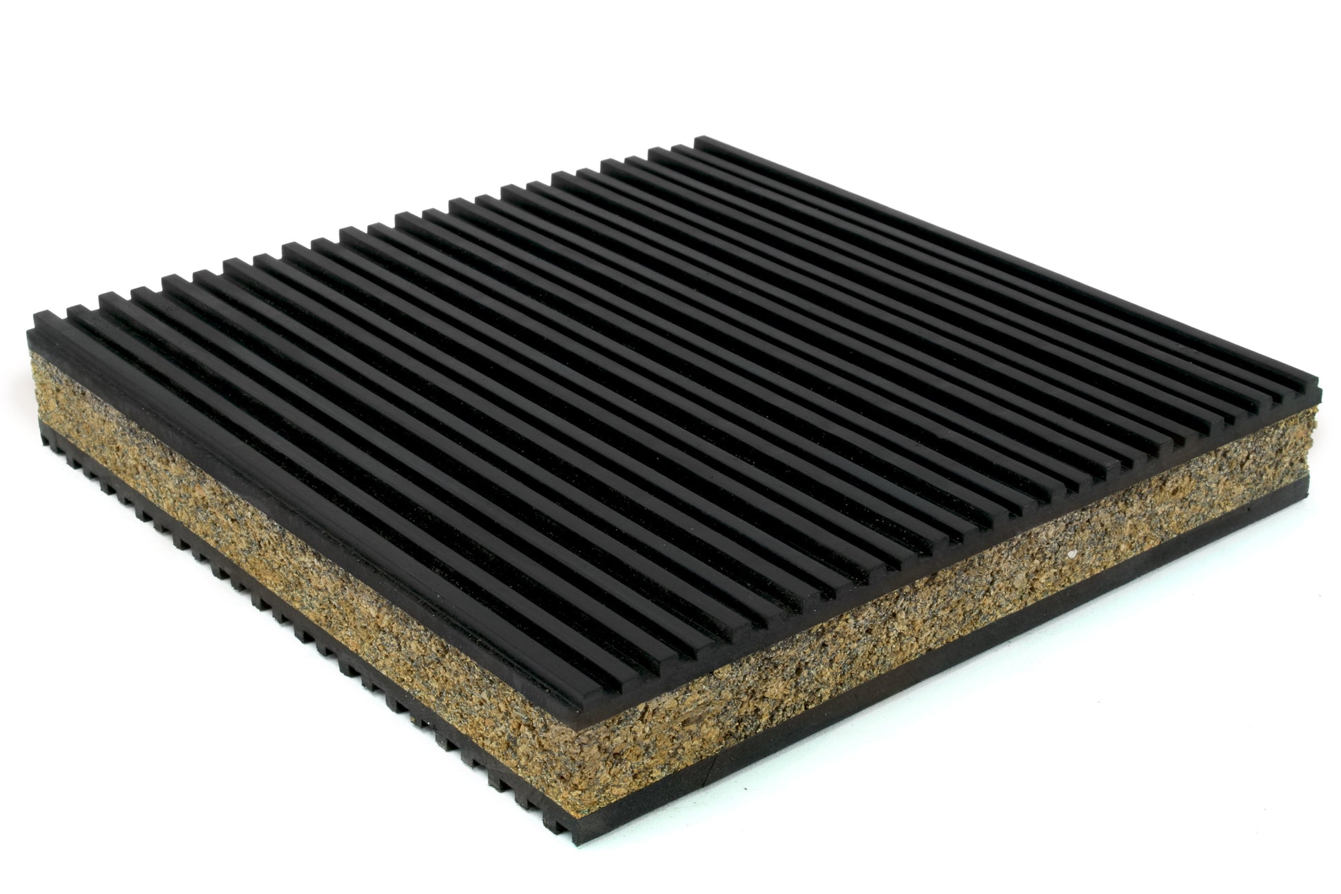  Anti Vibration Pad Isolation Dampener Isolation 6x6x7/8 Rubber/Cork HVAC Audio(One New Industrial Anti Vibration Pad 6 X 6 X 7 8 Thick Cork Center)