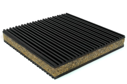  Anti Vibration Pad Isolation Dampener Isolation 6x6x7/8 Rubber/Cork HVAC Audio(One New Industrial Anti Vibration Pad 6 X 6 X 7 8 Thick Cork Center)