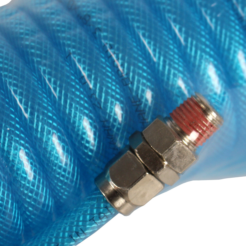  RapidAir 3/8" Polyurethane Air Hose 1/4" NPT Male NPT 200 PSI 20Ft CH3825-20(Rapidair 3 8 X 20 Ft Air Hose 1 4 Npt Male Ends Rubber)