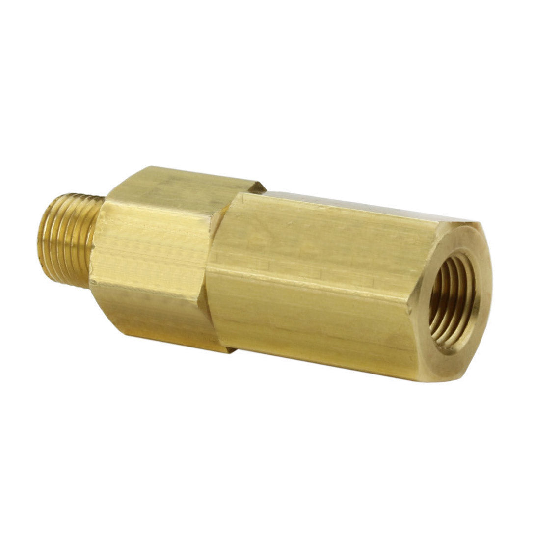  1/8" Male To Female NPT Solid Brass Check Valve 500 PSI(1 8 Male To Female Npt Solid Brass Check Valve 500 Psi)