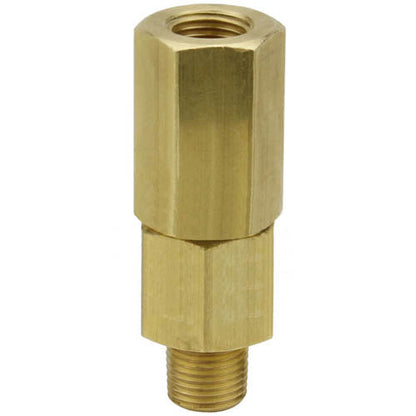 1/8" Male To Female NPT Solid Brass Check Valve 500 PSI(1 8 Male To Female Npt Solid Brass Check Valve 500 Psi)