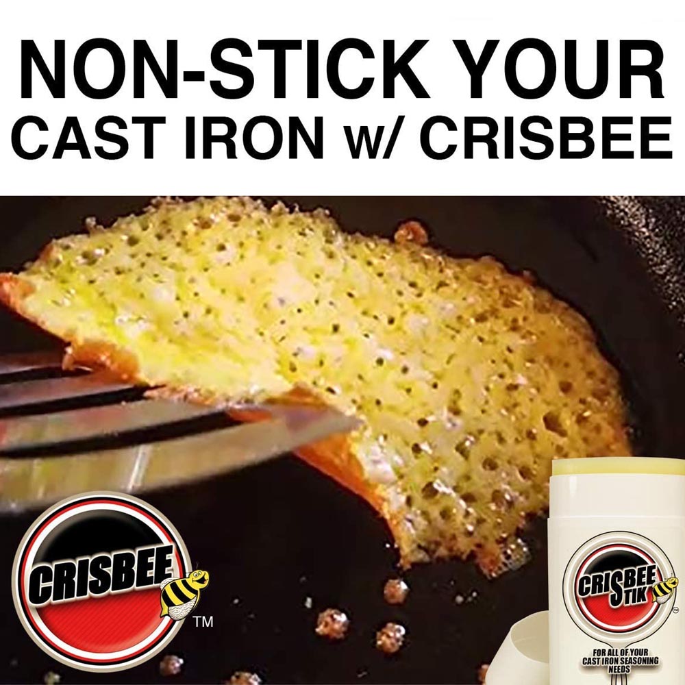  Crisbee Stik Cast Iron And Carbon Steel Seasoning 2.3 Oz Conditioner Non Stick(Crisbee Stik Cast Iron Seasoning 2 3 Oz)