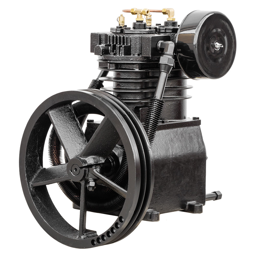  5 HP Replacement Air Compressor Pump 2 Stage 2 Cylinder 19 CFM W/ Head Unloaders(5 Hp Replacement Air Compressor Pump 2 Stage 2 Cylinder 19 Cfm W Head Unloaders)