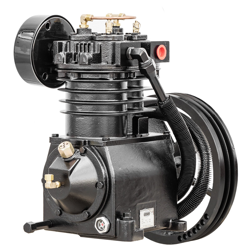  5 HP Replacement Air Compressor Pump 2 Stage 2 Cylinder 19 CFM W/ Head Unloaders(5 Hp Replacement Air Compressor Pump 2 Stage 2 Cylinder 19 Cfm W Head Unloaders)