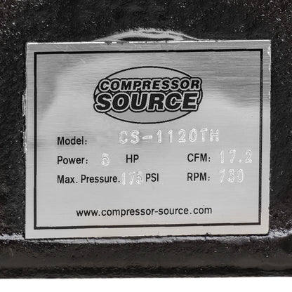  5 HP Replacement Air Compressor Pump 2 Stage 2 Cylinder 19 CFM W/ Head Unloaders(5 Hp Replacement Air Compressor Pump 2 Stage 2 Cylinder 19 Cfm W Head Unloaders)