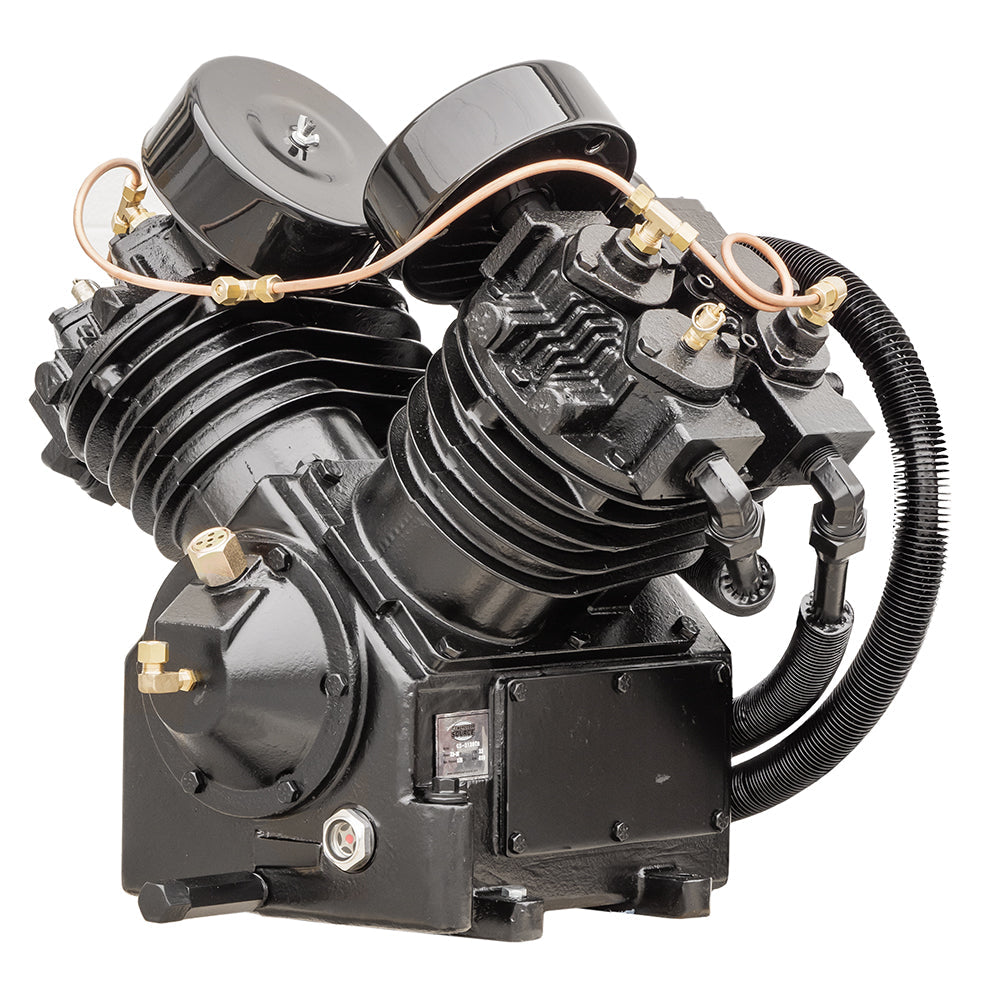  7.5 - 10 HP Replacement Air Compressor Pump 2 Stage 4 Cylinder With Head Unloaders CS2120TH(7 5 10 Hp Replacement Air Compressor Pump 2 Stage 4 Cylinder W Head Unloaders)