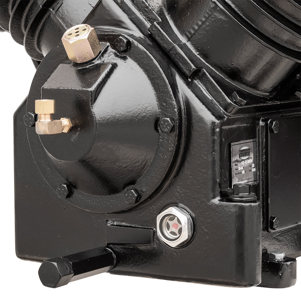  7.5 - 10 HP Replacement Air Compressor Pump 2 Stage 4 Cylinder With Head Unloaders CS2120TH(7 5 10 Hp Replacement Air Compressor Pump 2 Stage 4 Cylinder W Head Unloaders)