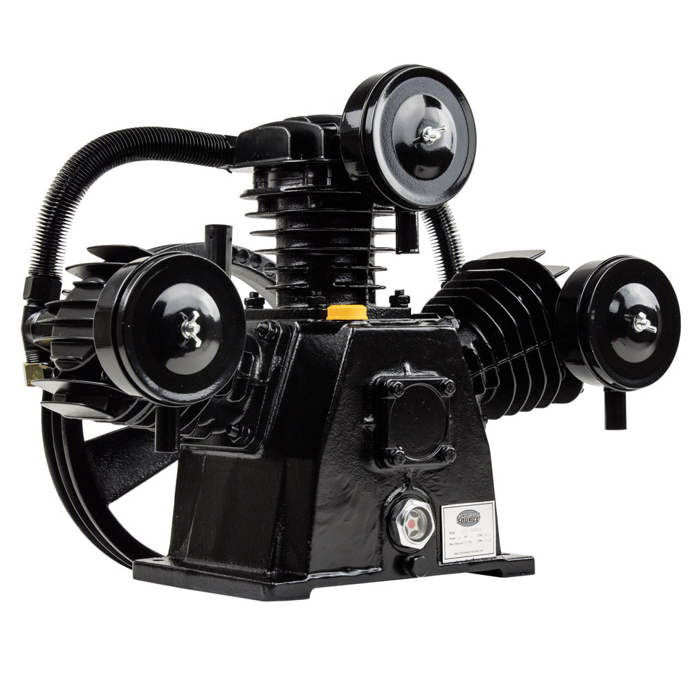  4 - 5 HP Replacement Air Compressor Pump Single Stage 3 Cylinder 10 - 12 CFM Max(4 5 Hp Replacement Air Compressor Pump Single Stage 3 Cylinder 10 12 Cfm Max)