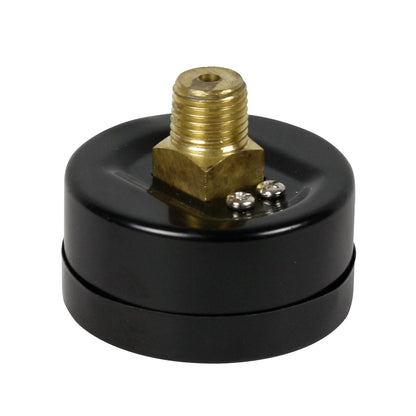  160 PSI/11 BAR Pressure Gauge 1/4 Inch Male NPT Center-Back Mount W/ 2-Inch Face(160 Psi 11 Bar Pressure Gauge 1 4 Inch Male Npt Center Back Mount W 2 Inch Face)