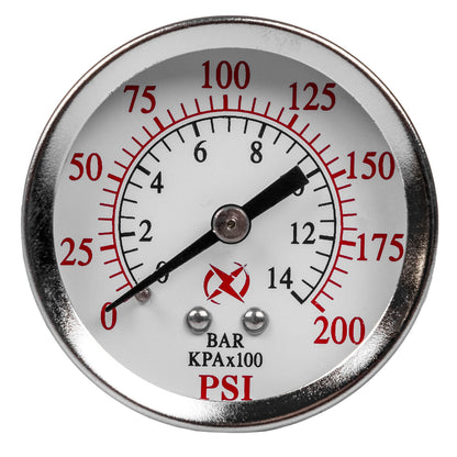  Air Compressor Pressure Hydraulic Gauge 2" Face Back Mount 1/4" NPT 0-200 PSI(Air Compressor Pressure Hydraulic Gauge 2 Face Back Mount 1 4 Npt 0 200 Psi)