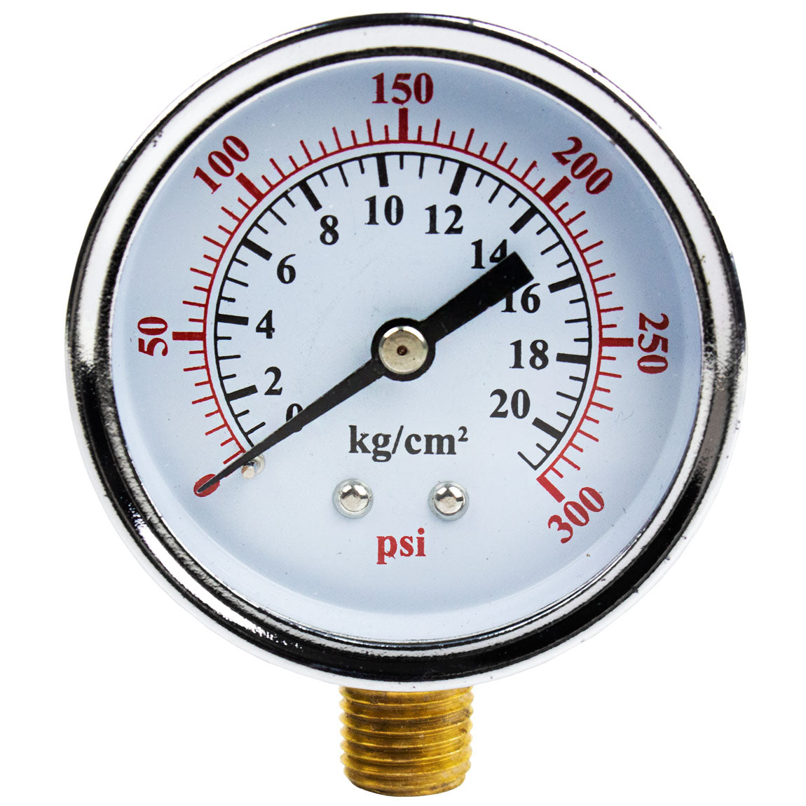  1/4" 0-300 PSI 2.5" Side / Lower Mount Air Pressure Gauge Compressor / Hydraulic(1 4 0 300 Psi 2 5 Side Lower Mount Air Pressure Gauge Compressor Hydraulic)