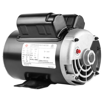  3.7 HP Single Phase Electric Motor 56 Frame 3450 RPM 230V ODP EMZ 56S34D3.7MA(3 7 Hp 3450 Rpm Electric Motor Compressor Duty 56 Frame 1 Phase 5 8 Shaft 230 V)
