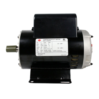  5 HP Single Phase Electric Motor 3450 RPM 56HZ Frame 230V ODP EMZ 56S34D5MC(56s34d5mc 5 Hp Single Phase Electric Air Compressor Motor 23 Amp 7 8 Shaft 3450 Rpm 56hz Frame)