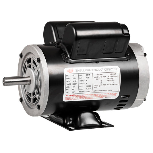  3/4 HP Single Phase Electric Motor 1750 RPM 56 Frame 115/230V ODP EMZ(3 4 Hp Electric Motor 56 Frame 1740 Rpm Single Phase 115 230v 5 8 Shaft)