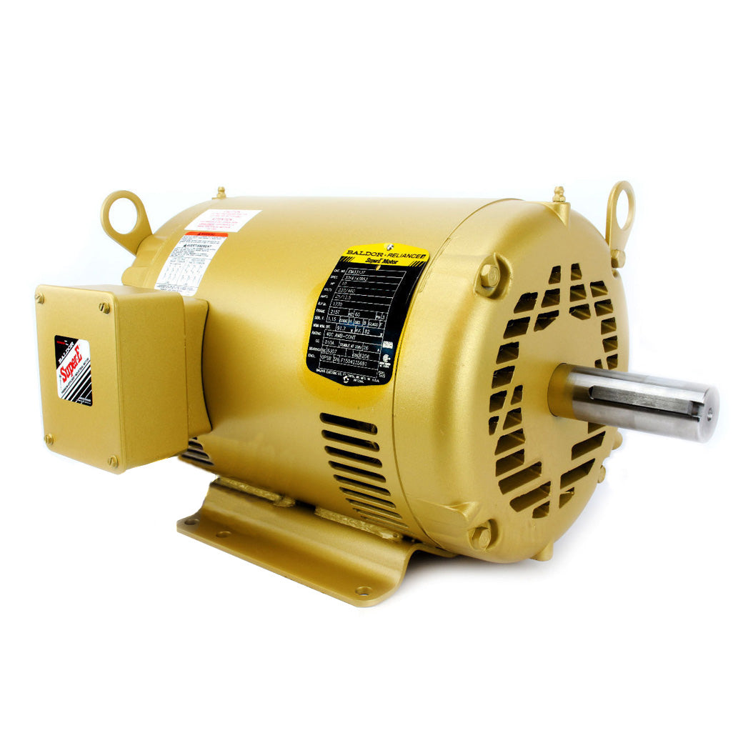  Baldor EM3313T 10 HP 3 Phase Super-E Electric Motor 1770 RPM 215T Frame 230/460V OPSB(Baldor 10 Hp Three Phase Electric Compressor Motor 215t Frame 230v 1770 Rpm)
