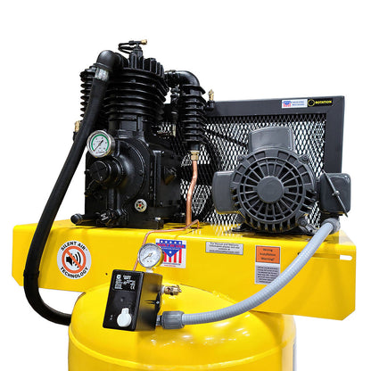  EMAX 5 HP Air Compressor 1 Phase 80 Gallon Vertical Tank 1750 RPM ES05V080I1(5 Hp 1 Ph 80 Gallon Vertical With Air Silencer With Pressure Lube Pump)
