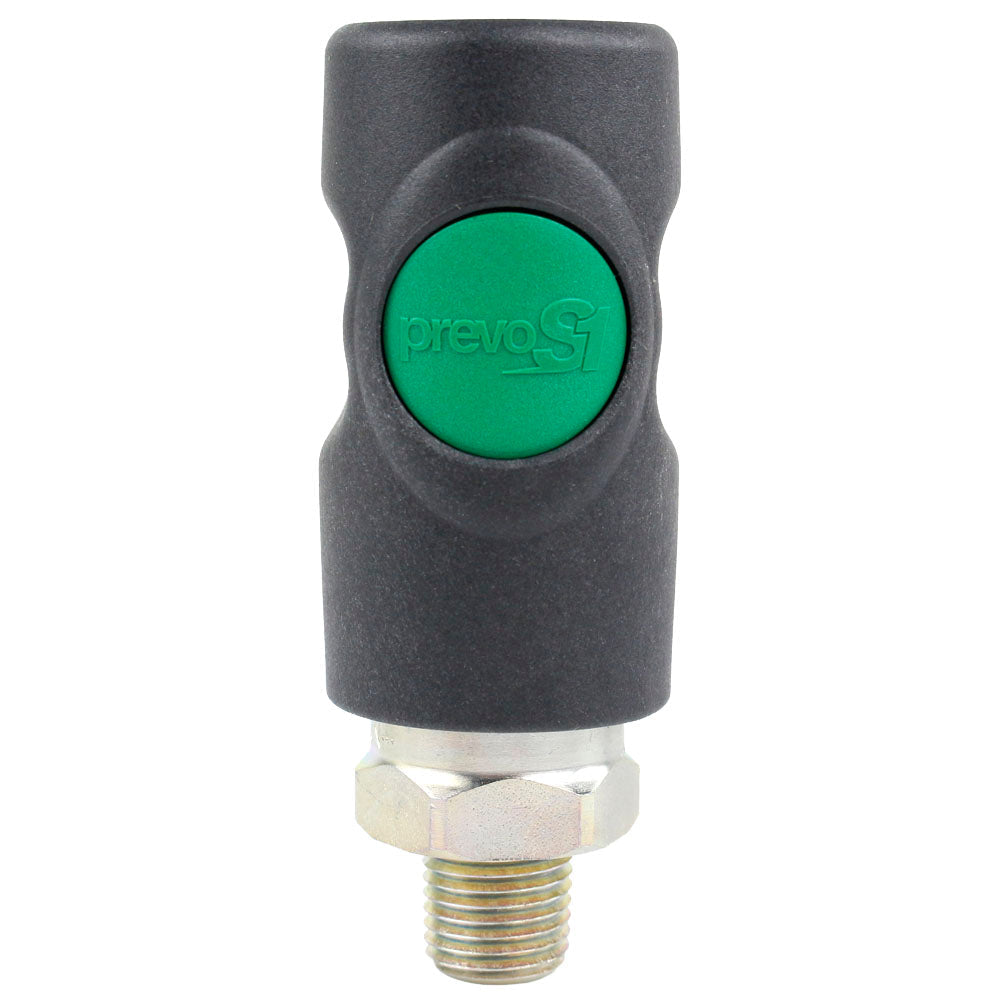  PrevostESI 071251 Male 1/4" MNPT High Flow Safety Air Coupler Prevo S1(Prevost Esi 071251 Male 1 4 Mnpt High Flow Safety Air Coupler Prevo S1)