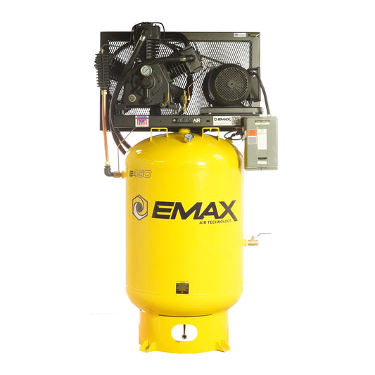 Emax 15 HP Air Compressor 3 Phase 120 Gallon Vertical Tank 460V 2 Stage ESP15V120Y3 57 CFM(15 Hp Air Compressor 3 Phase 120 Gallon Vertical Tank 460v 2 Stage Esp15v120y3 57 Cfm)