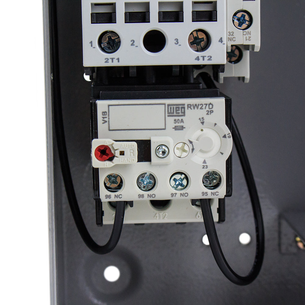  WEG 3 HP Single Phase Magnetic Starter Electric Motor Control NEMA 1 208-240 V(Weg 3 Hp Single Phase Magnetic Starter Electric Motor Control Nema 1 208 240 V)