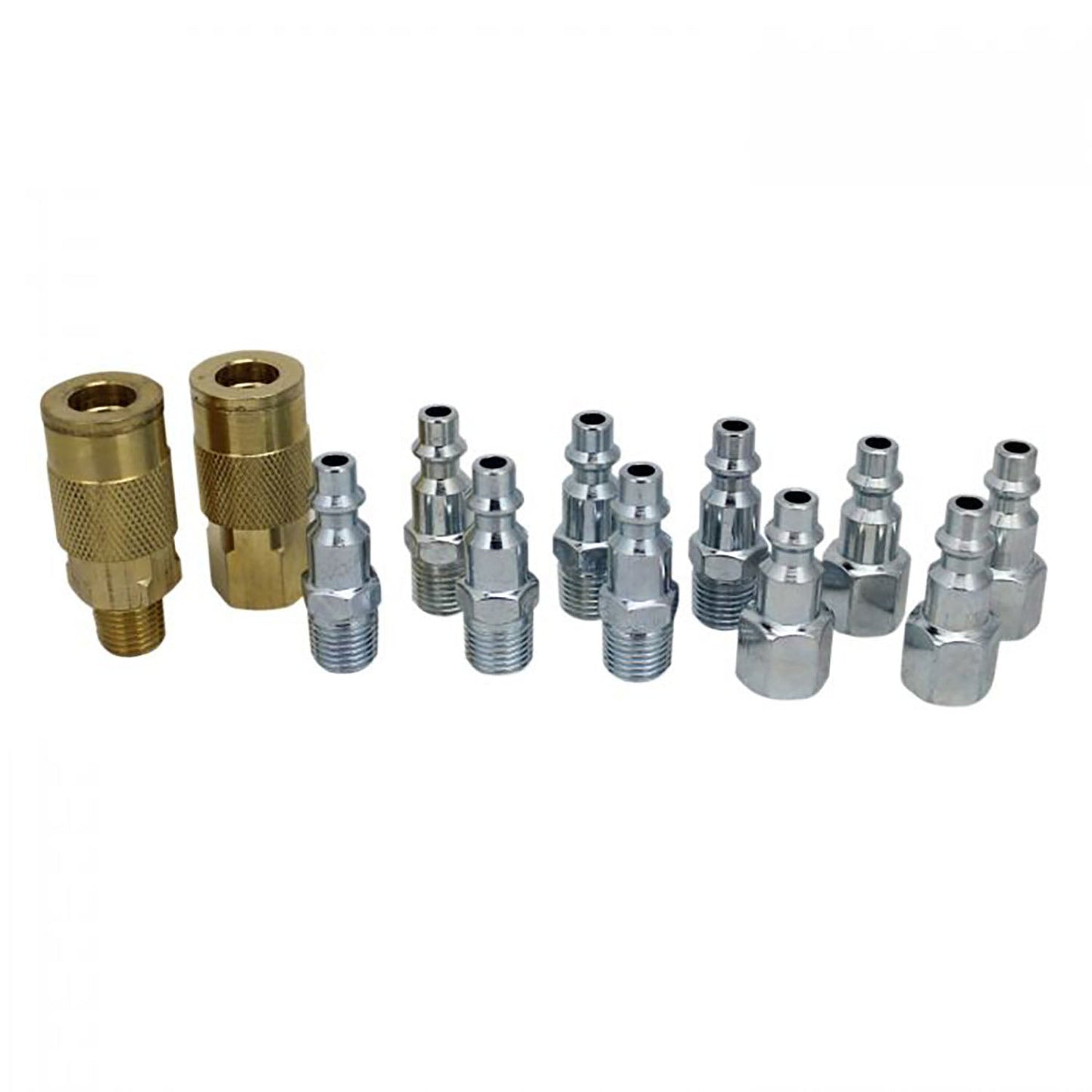  Exelair By Milton 12 Piece Air Coupler And Plug Kit 1/4" M Style EX0312MKIT(12 Piece Air Coupler And Plug Accessory Kit 1 4 M Style Brass Couplers Steel Plugs Milton Ex0312mkit)