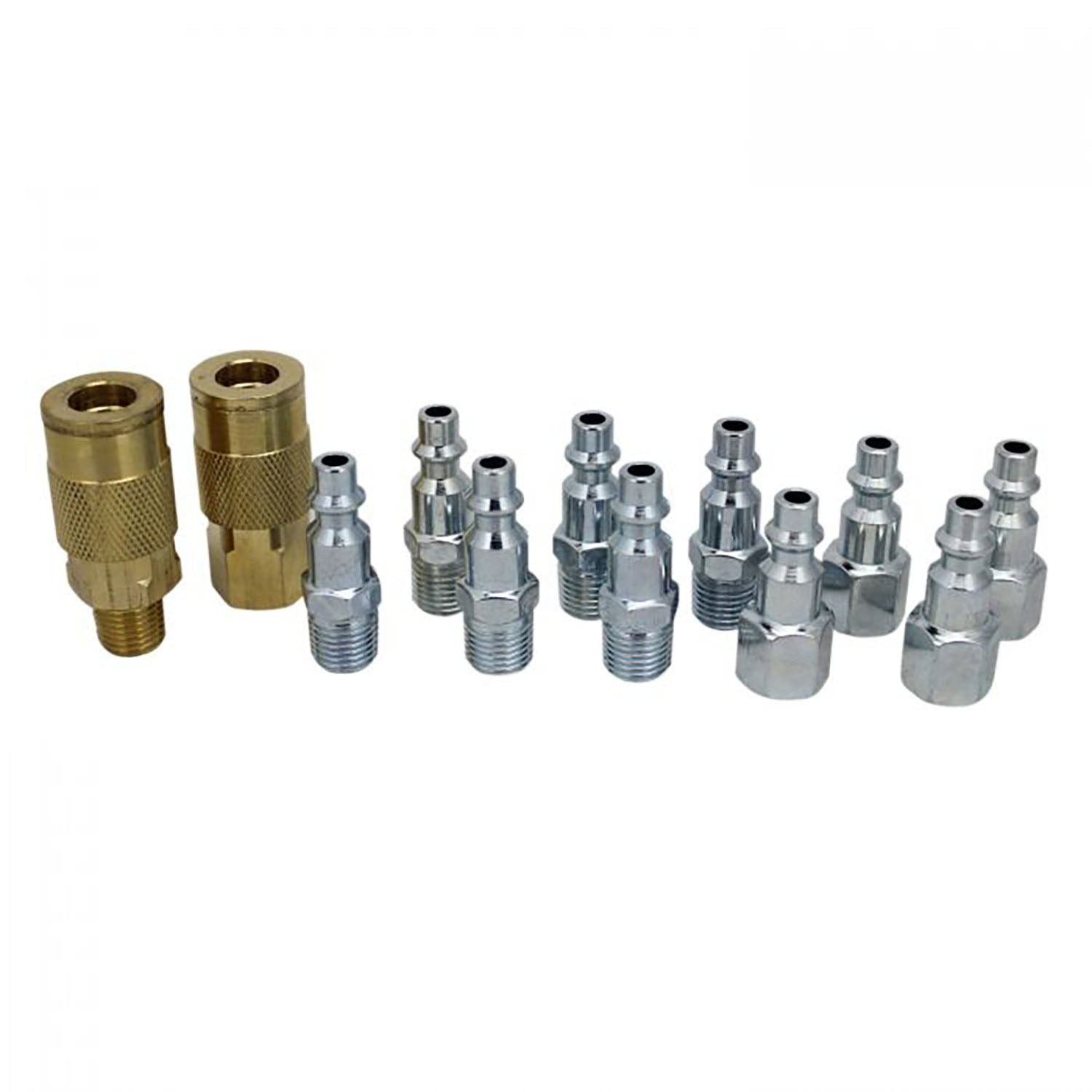  Exelair By Milton 12 Piece Air Coupler And Plug Kit 1/4" M Style EX0312MKIT(12 Piece Air Coupler And Plug Accessory Kit 1 4 M Style Brass Couplers Steel Plugs Milton Ex0312mkit)