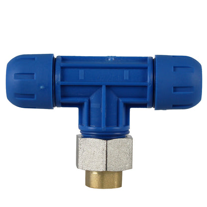  3/4"x1/4" FNPT Reducing Tee RapidAir FastPipe Compressed Air Piping F1007(F1007 Pipe Fastpipe Composite 3 4 Diameter Reducing Tee X 1 4 Female Npt)