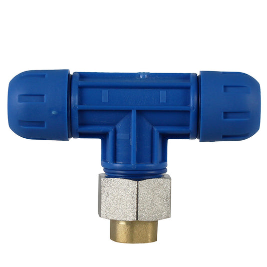  3/4"x1/4" FNPT Reducing Tee RapidAir FastPipe Compressed Air Piping F1007(F1007 Pipe Fastpipe Composite 3 4 Diameter Reducing Tee X 1 4 Female Npt)