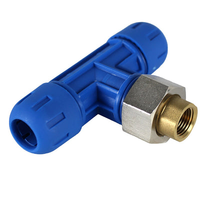  RapidAir FastPipe 3/4" To 1/2" FNPT Reducing Tee Fitting Compressed Air Pipping F1009 Single(F1009 Pipe Fastpipe Composite 3 4 Diameter Reducing Tee X 1 2 Female Npt)