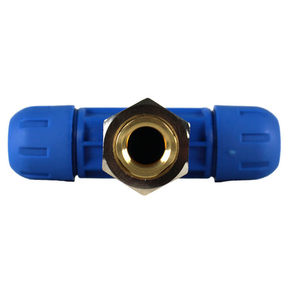  RapidAir FastPipe 3/4" To 1/2" FNPT Reducing Tee Fitting Compressed Air Pipping F1009 Single(F1009 Pipe Fastpipe Composite 3 4 Diameter Reducing Tee X 1 2 Female Npt)
