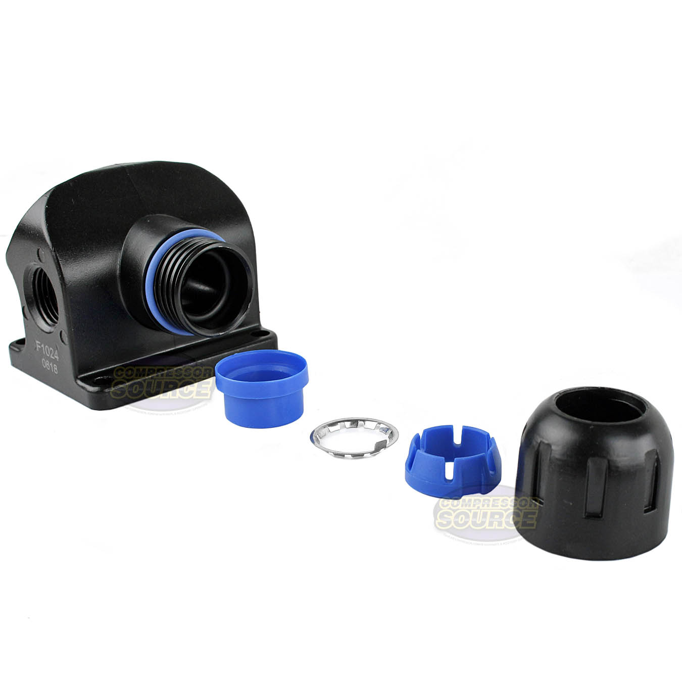  Rapidair Fastpipe 3/4" Wall Outlet With 1/2" NPT Ports Aluminum Compressed Air Piping F1024(Rapidair Fastpipe 3 4 Wall Outlet With 1 2 Npt Ports Aluminum Compressed Air Piping F1024)