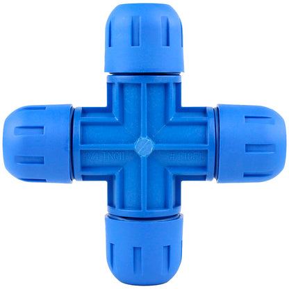 Multi Directional 3/4" Fastpipe Cross Fitting Aluminum Compressed Air Piping F1051(Multi Directional 3 4 Fastpipe Cross Fitting Aluminum Compressed Air Piping F1051)