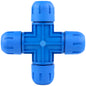  Multi Directional 3/4" Fastpipe Cross Fitting Aluminum Compressed Air Piping F1051(Multi Directional 3 4 Fastpipe Cross Fitting Aluminum Compressed Air Piping F1051)