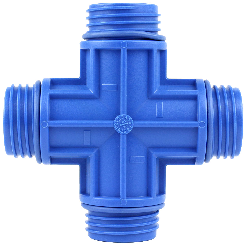  Multi Directional 3/4" Fastpipe Cross Fitting Aluminum Compressed Air Piping F1051(Multi Directional 3 4 Fastpipe Cross Fitting Aluminum Compressed Air Piping F1051)