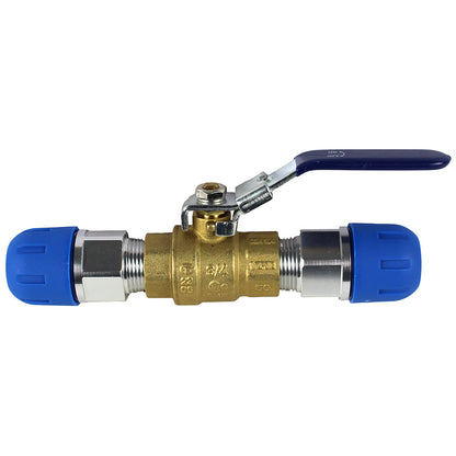  RapidAir FastPipe 3/4" Ball Valve Shut Off Kit With Two 3/4" Threaded Adapters F1111(F1111 Pipe Fastpipe Composite 3 4 Diameter Valve Kit Lockable)
