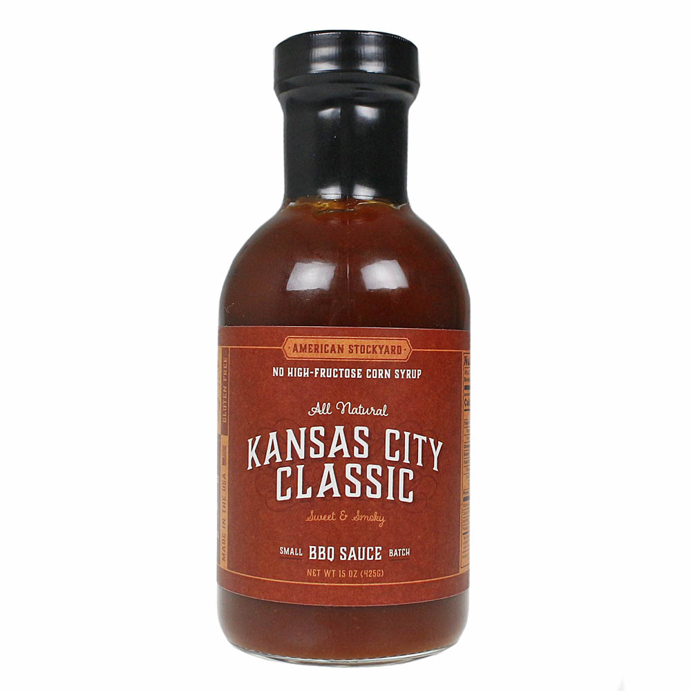  American Stockyard All Natural Kansas City Classic BBQ Sauce Gluten Free 15 Oz.(American Stockyard Kansas City Classic Bbq Sauce Gluten Free Vegan 15 Oz)
