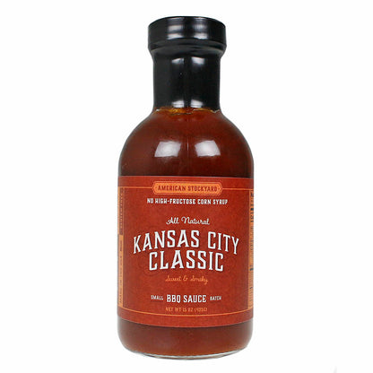  American Stockyard All Natural Kansas City Classic BBQ Sauce Gluten Free 15 Oz.(American Stockyard Kansas City Classic Bbq Sauce Gluten Free Vegan 15 Oz)