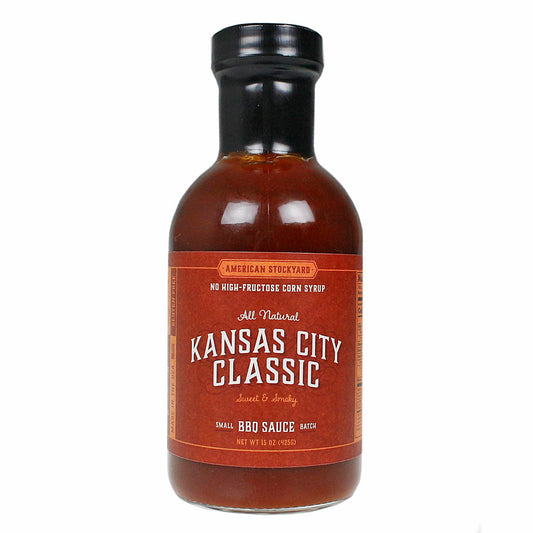  American Stockyard All Natural Kansas City Classic BBQ Sauce Gluten Free 15 Oz.(American Stockyard Kansas City Classic Bbq Sauce Gluten Free Vegan 15 Oz)
