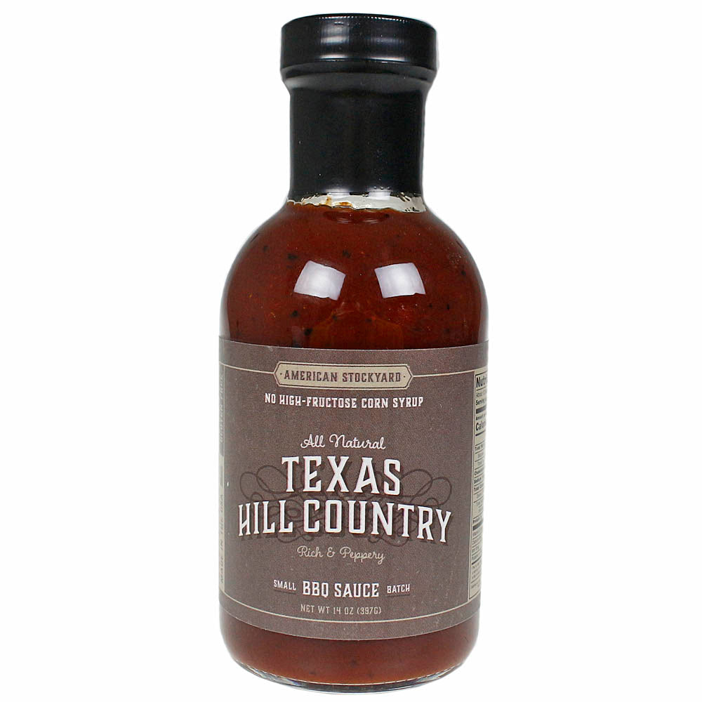 American Stockyard Texas Hill Country BBQ Sauce Rich & Peppery Gluten Free 14 Oz(American Stockyard Texas Hill Country Bbq Sauce Rich Peppery Gluten Free Vegan 14 Oz)